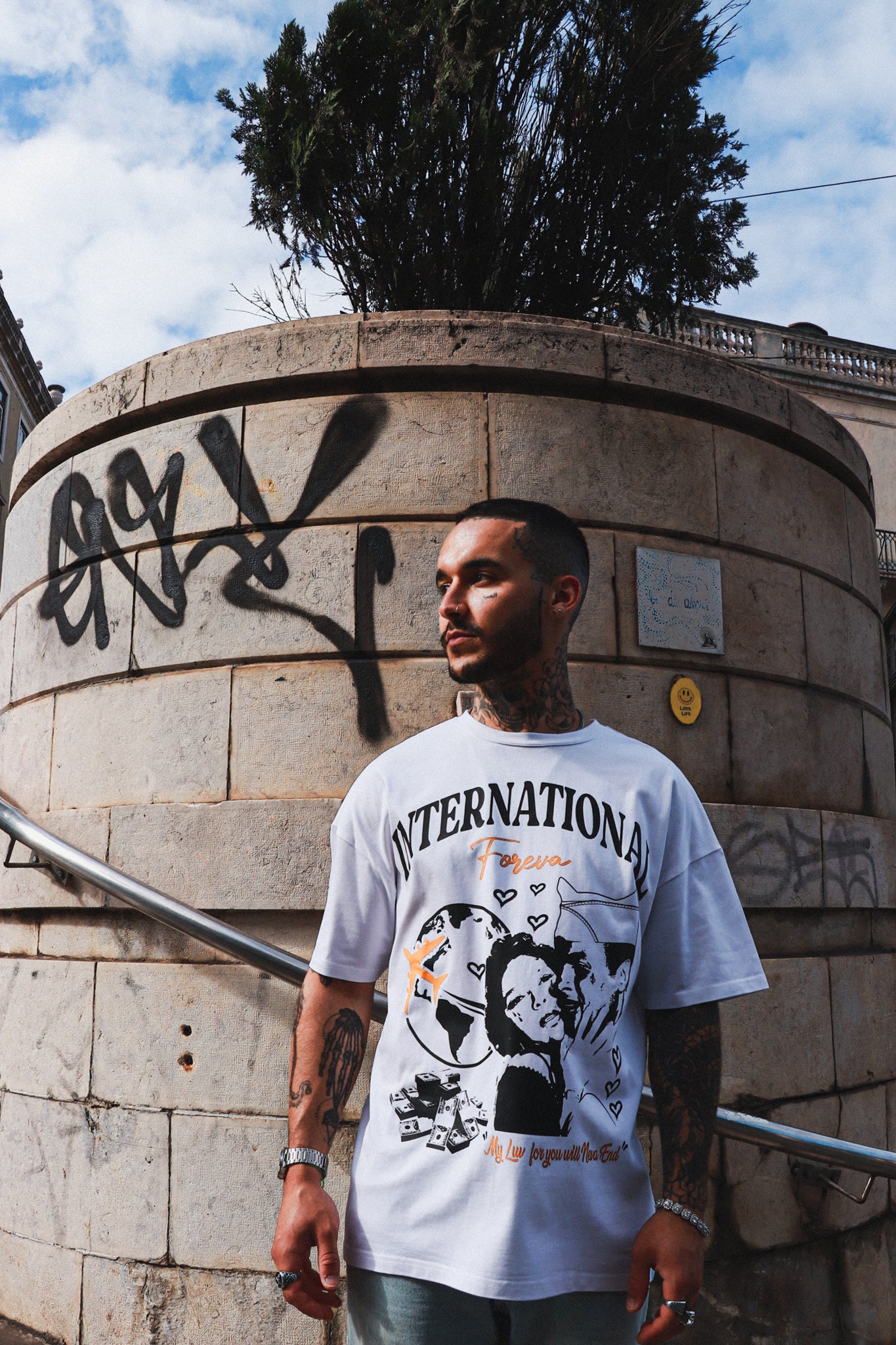 MY LUV FOR YOU WILL NEVA END T-Shirt White