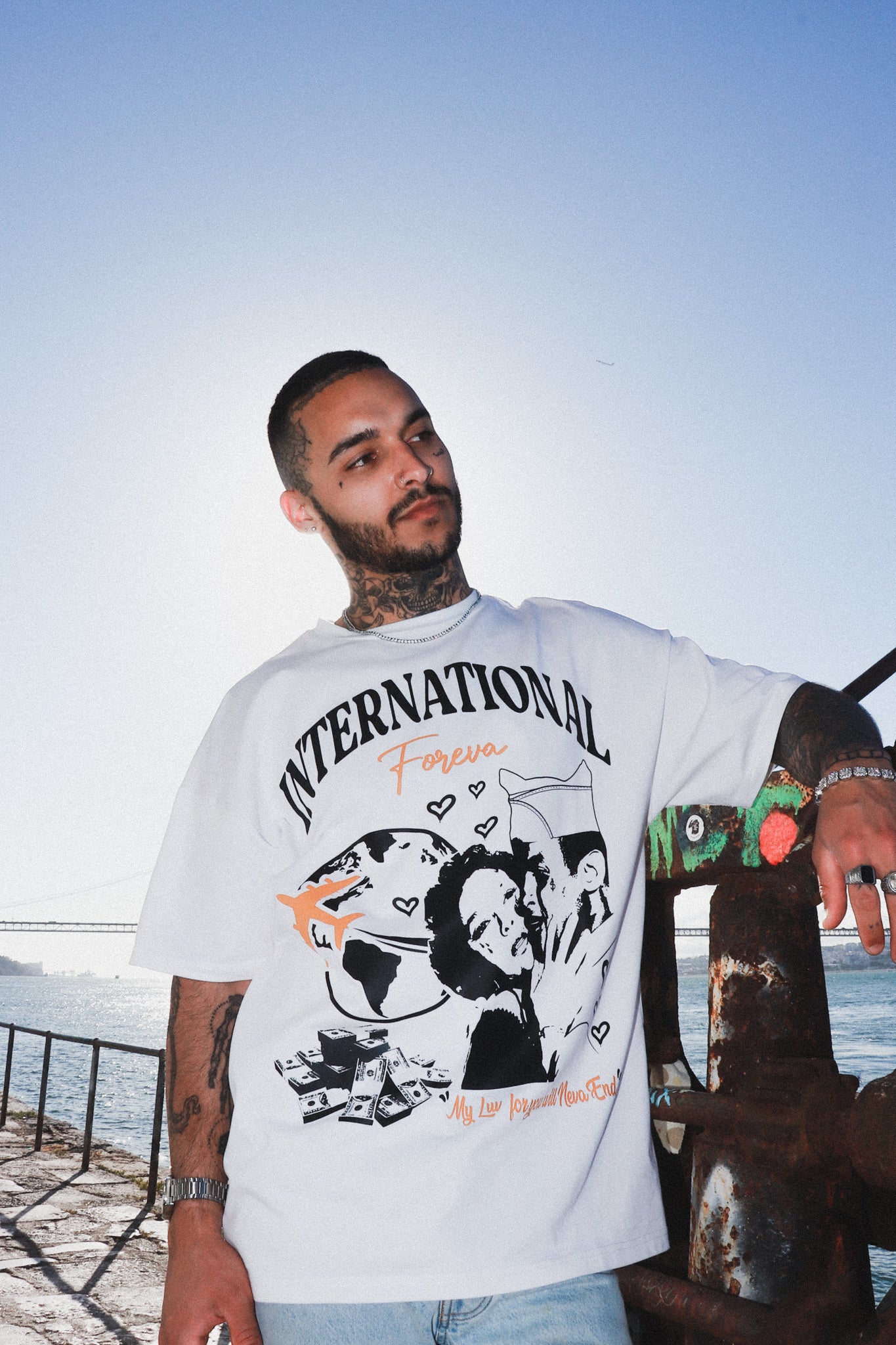 MY LUV FOR YOU WILL NEVA END T-Shirt White
