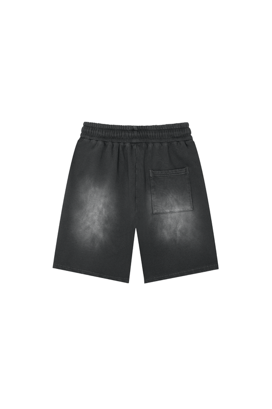 INTL4EVA Faded Wash Shorts Black