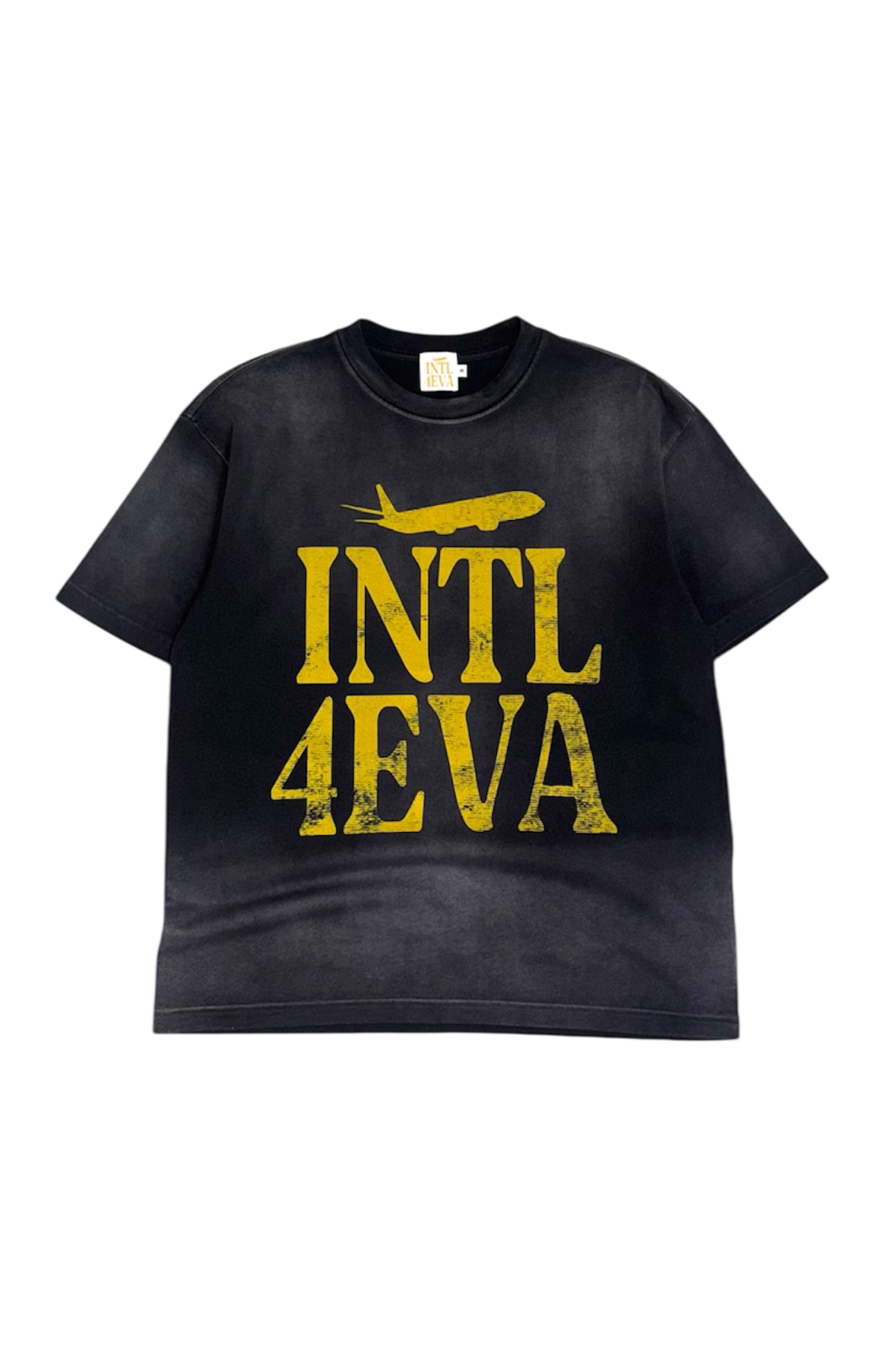 INTL4EVA faded wash t-shirt premium cotton streetwear
