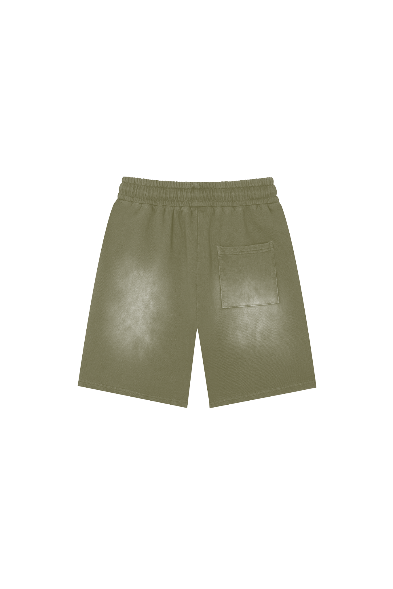 Green shorts on a white background