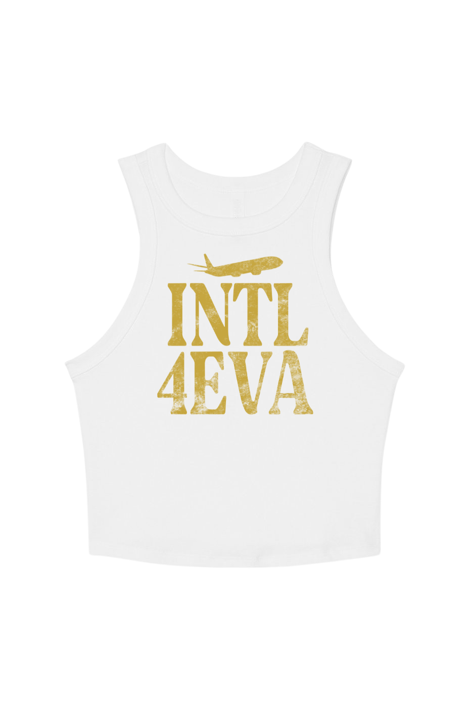 INTL4EVA womens crop tank streetwear fit
