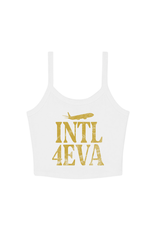 INTL4EVA womens crop top premium streetwear
