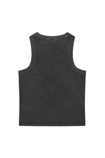 Black tank top on a white background